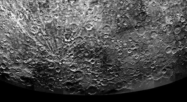 Craters inside craters on Mercury.